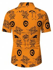 男士时尚短袖衬衫，夏季