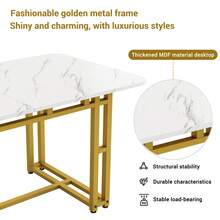 Sairedel Dining Tables - Gold - View 5