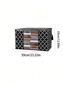 1pc 10-Compartment Foldable Cloth Shoe Storage Box With Transparent Lid, Dual Handle Transparent Window Storage Bag For Under Bed, Closet, Bedroom, Dorm, Space Saving Bedroom Accessory