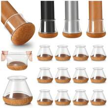 8/16PCS Premium Chair Leg Protectors,Non-Slip Felt Caps For Hardwood Floors, Furniture Pads For Hardwood Floors, Reduces Noise And Prevents Scratches,Furniture Felt Pads For Hardwood Floors, Furniture Sliders For Chair Legs, Floor Protectors For Chairs, Silicone Chair Leg Caps Cover