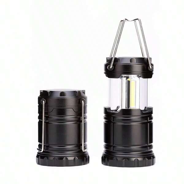 Collapsible Portable LED Camping Lantern Lightweight Waterproof, Battery Operated Lights, Adjustable Brightness LED Flashlight Survival Kits For Indoor Outdoor Home Emergency Light Power Outages Hiking Hurricane