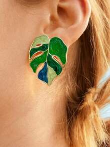 Elegant Leaf Earrings For Women,Suitable For Vacation Daily Wear