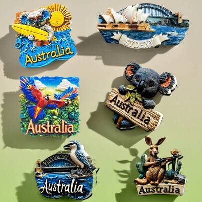 1 Pc 3D Magnetic Koala Refrigerator Sticker, Cute Souvenir Gift For Home Decor