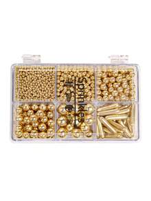 Mixed Size For Cake Decorating Pearl-Bright Gold, Bright Silver, White -Round Faux Pearl Pearls With 4-Claw Pen Clip,115g/4.05 Oz, Gift Box Pack, Baking Decorations, Wedding Party Chirstmas Supplies,For Decoration Only. Not Edible - Multicolor - View 12