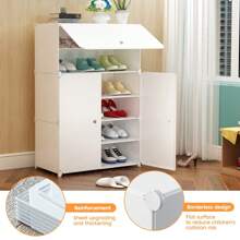 Shoe Cabinets - White - View 4