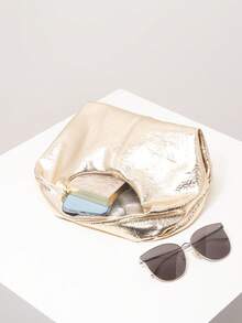 Y2K 极简主义顶部提手流浪包，女孩度假旅行钱包，可爱魅力手拿包，复古仿皮日常手提包，女士工作包（图案随机）