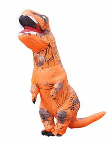 成人充气霸王龙服装，男女通用充气恐龙服装，趣味派对装扮，充气恐龙裙，节日、万圣节派对个性化恐龙服装