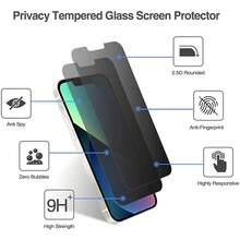 Mida Style 2 Micas de Cristal Templado Privacidad Para Celular Diferentes Modelos - transparente - Ver 7