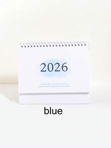 1pc Retro English Edition 2026 Calendar, Compact Vertical Flap Design, Creative Metal Ring Binding, Clear Monthly Layout - Perfect For Home Office Or School Organising, School Supplies,Back To School - Multicolor - View 12