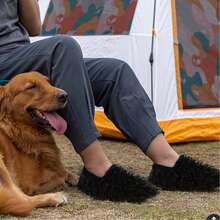 Women's Plush Faux Fur Slippers - Fluffy And Warm Slide-On Slipper For Cozy Comfort - 黑色 - 查看 3