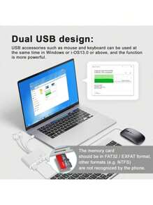 huaxunyuan 5-in-1 Speicherkartenleser für Kamera & Handys | USB OTG-Adapter, TF/SD-Kartenleser | Handyzubehör mit Micro-SD-Slots | Universal für USB C/USB A-Geräte | Unterstützt SD/SDHC/SDXC/Micro SD/MMC | Digitalkamera-Zubehör | Micro-SD-Kartenleser mit Lade-Funktion für Telefon/Tablet