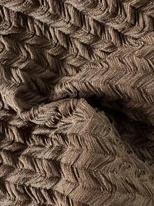 时尚性感海星装饰比基尼套装，纯黄色纹理面料，女士夏季沙滩度假泳装 - 棕色 - 查看 6