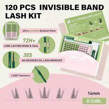 Glow HavenFairy Lash Clusters Kit Manga Lash Extension Kit D Curl KEYYOU 144Pcs Eyelash Extension Kit Wispy Natural Band Lash Kit With Waterproof Lash Extension Kit At Home(Fairy-D-8-18MIX)Glow Haven - Kit-sunflower - View 2