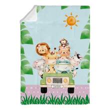 Baby Comforter For Crib And Bed, Warm Padded, Sublimated Print - Pink - View 3
