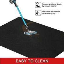 Alfombra antigolpes Golener - Alfombra para piso de garaje, Almohadilla absorbente de aceite, Alfombra de mantenimiento premium, Impermeable, Contiene líquidos, Protege la superficie del garaje contra derrames y manchas, Reutilizable, Lavable, Duradera, Negro, 36"X59" - 3 x 411 - Ver 5