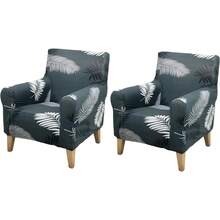Local Delivery - Banquet Armchair Slipcover Printed Chair Covers With Arms Stretch Club Chair Slipcover Soft Armchair Sofa Covers Anti-Slip Furniture Protector For Dogs Pets Home Living Room Decor, 14 - 52 - 查看 7
