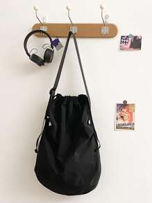 1 szt. Nowa minimalistyczna torba ze ściągaczem - męska torba na ramię w jednolitym kolorze - torebka w stylu retro - torba typu cross-body dla studenta college'u dla mężczyzn