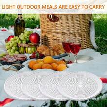 Paper Plate Holders, 8 Packs 10 H Paper Plate Holders Reusable White Plastic Heavy Duty Supports For Picnic Party Dinner - Nhiều màu - Xem 4