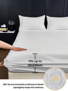 2/3/4pcs  Fitted Sheets Set, Bedding, Cozy And Warm Bedding, Solid Color Bedding Sheets, Easy Care And Comfortable, Breathable Bed Set, For Single, Twin, Full, King, Queen Bed Sizes, Suitable For Bedroom, Guest Room, Halloween Gift, Dormitory, All Seasons, Machine Washable