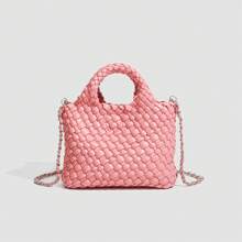 Cross-Border   Hot-Selling Woven Basket Bucket Bag 2025 New Chain Shoulder Handbag
