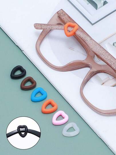 2/10/20 件心形硅胶耳塞固定圈防耳塞固定眼镜防艺术