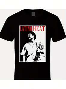 Eddie Guerrero Latino Heat Pro Wrestling Legend  Style T Shirt Gift For Men, Tops For Men 230g - 黑色 - 查看 1