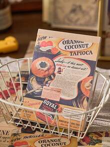 60pcs/Pack Vintage Floral & English Text Memo Pads, 6 Designs, Suitable For Journaling, Scrapbooking, Back To School