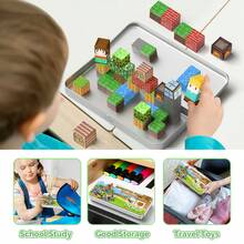 Magnetic Blocks, Travel Magnet Building Blocks For Toddlers, Magnetic Building Toys With Portable Iron Box STEM Educational Magnet Toys For Kids Ages 3 4 5 6 7 8 Year Old Boys Girls