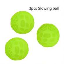 1 件/3 件狗狗吱吱叫球玩具 - 互动宠物咀嚼玩具，有益牙齿健康，橡胶材质，适合所有犬种，室内外玩耍，无需电池