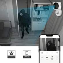Fashionable Mini-Sized Camera, 1080P High-Definition Pixels, 2.4G Wireless WiFi Smart Home Security Camera, Indoor Card Camera, Full-Color Night Vision Function, Motion Alarm And Remote Viewing Function, USB Data Cable Power Supply, Motion Alarm System, Indoor/Outdoor Monitoring System, Pet Caregiver.