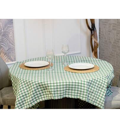 Obrus – 170x170 cm – 70% bawełny – wzór kwadratowy Wyprodukowano w Turcji