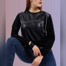 Women Sweatshirts - Black - View 2