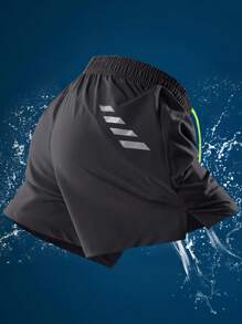 运动户外运动裤 裤子 男士运动裤 短裤 户外服饰 春夏服饰 运动上衣 短袖 日常休闲 跑步健身 舒适宽松 网球高尔夫 曲棍球 马术 - 青碧色 - 查看 4