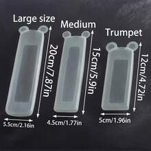 1/3件/套 夜光小熊硅胶遥控器保护套 - 适用于电视、空调和计算器遥控器，易于清洁，信号友好，光滑表面，绿色半透明设计，实用时尚的家居饰品，设备配件 | 信号友好型保护套