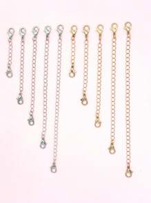 New Jewelry Extension Chain Extender, Lobster Clasp For Necklace, Bracelet, Anklet, Size 2" - 6" Adjustable, Suitable For Men And Women Daily Wear