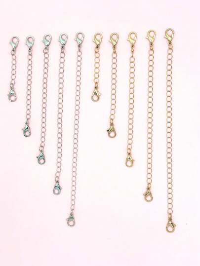 全新珠宝延长链延长器，龙虾扣，适用于项链、手链、脚链，尺寸 2 英寸 - 6 英寸可调节，适合男士和女士日常佩戴