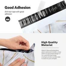 100pcs Fun Gift Express Packaging Bag 14.8 * 9.8 Inches,Bolsas De Empaque,Shipping Bags, Waterproof And Self Sealing Multi-Purpose Express Bag, Used For Self-Adhesive Bags In Offices, Gift Mailing,Transportation Back To School - đá cẩm thạch - Xem 3