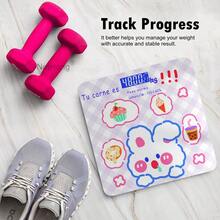 NetHong Cute Little Rabbit Digital Bathroom Scales 180KG Body Weight Weighing Scale Smart LED Electronic - Purple Bunny - View 1