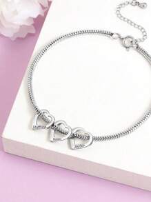 Personalisiertes Oma-Armband mit den Namen der Enkelkinder - Individuelles Familien-Armreif - Sinnvolles Geburtstagsgeschenk für Großmutters