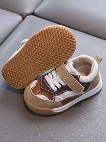 Zapatos deportivos para bebé/niño pequeño con diseño de fácil de poner y quitar, para primavera y otoño. Suela blanda antideslizante, puntera redonda, para niños y niñas de 0 a 4 años. Zapatillas planas casuales