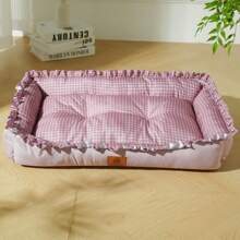 سرير حيوان أليف قطعة واحدة، سرير قطط مقاوم للانزلاق ومقاوم للرطوبة، مناسب للكلاب متوسطة وصغيرة الحجم، سرير كلاب مبرد قابل للتهوية لراحة قصوى في الصيف، منطقة استرخاء مريحة وقادرة على مقاومة الحرارة لحيوانك الأليف، سرير كلاب مهوى من الدرجة الممتازة