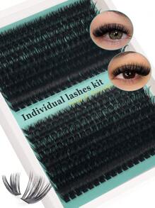 320Pcs D-Curl Eyelash Set Eyelash Extension, Eyelash Set DIY Eyelash Extension Kit, D-60D 80D100D Black Super Thick Eyelash Extension Kit, Daily Makeup Black Eyelash Set Personal Eyelash Extension, D Curl Eyelash Eyelash Extension Kit, Black Personal Eyelash Set Curling 320PCS, The 9-16mm Blended Personal Eyelash Set DIY At Home, Rizos Curly Eyelash D Curl, For Mini Travel Supplies And Self Applications