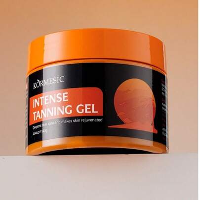 Tanning Gel, Intensive Soft Brown Tanning Accelerator Cream, Intensive Tanning Gel For Outdoor Sun, Achieve Natural Tan Skin, 140g