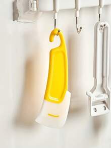 1pc Durable Silicone Kitchen Scraper - Non-Stick, Easy To Clean, Oil-Proof Cooking Spatula For Baking, Grilling, And Frying - No Battery Needed, Durable Plastic Material