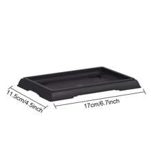 Maceta de plástico imitación Zisha cuadrada y rectangular, maceta para bonsái, contenedor pequeño para plantas en maceta, maceta para plantas suculentas