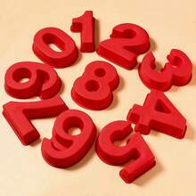 10 Inch 0-8 Number Moulds Baking Forms Silicone Cake Pan Number Cake Molds For Cakes Decoration - Multicolor - View 6