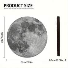 2 Bộ Đế Lót Ly Ô Tô Họa Tiết Sóng Trăng - Tròn 2,8 Inch Có Khay Đựng Đồ Uống Chống Trượt Bằng Cao Su Tự Nhiên, Phụ Kiện Ô Tô Gia Đình Bền Bỉ, Phù Hợp Cho Cả Nam Và Nữ, Có Thể Giặt Được, Mỗi Chiếc Nặng 15 Gam - Nhiều màu - Xem 2