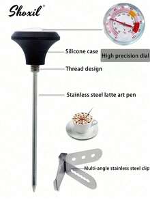 shoxil 1PC 350ml/600ml Stainless Steel Gooseneck Pour Over Kettle - Precision Coffee Dripper With Lid For Home & Professional Brewing - Black - View 8