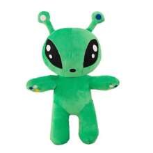1 pieza Nuevo Lanzamiento 2025 - Muñeco de peluche de Alien de ojos grandes verde - Almohada compañera de sueño divertida para niños y niñas - Muñeco de peluche - Hecho a mano - Regalo de cumpleaños, regalo de Navidad, regalo de Halloween, regalo perfecto