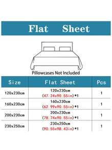 1pc Printed Pattern Bedsheet, Bedding, Easy Care Super Soft Microfiber Bedsheet For Children Bed, Double Bed, King Bed, Breathable Wrinkle-Free, Suitable For Luxury Hotel Style, All Seasons